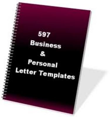 Product picture 597 business letter templates